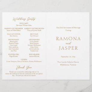 Programa de Casamento Católico Moderno Simples Dou