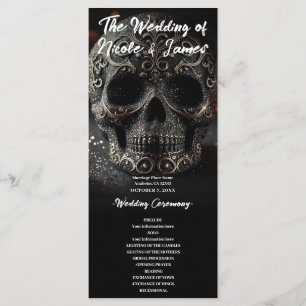 Programa de Casamento Caveira Brilho Glam Glitter