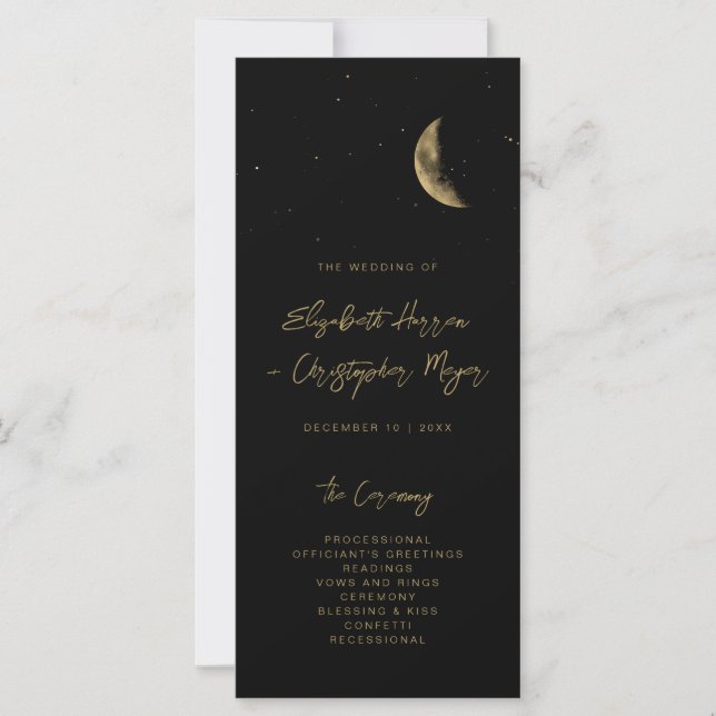 Programa de Casamento Celestial Negro (Frente)