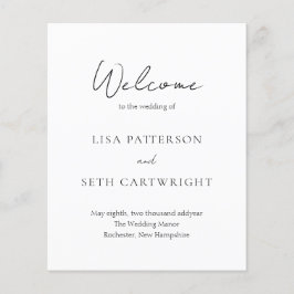 Programa de Casamento Clássico Elegante Simples