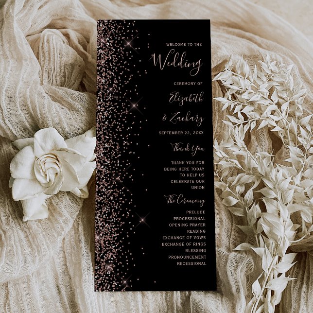 Programa de Casamento com Brilho em Ouro Rosa Mode (Criador carregado)