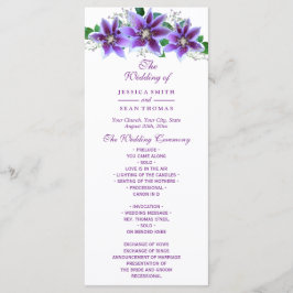 Programa de Casamento com Clematite Chique e Elega