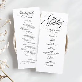 Programa de Casamento com Roteiro Elegante
