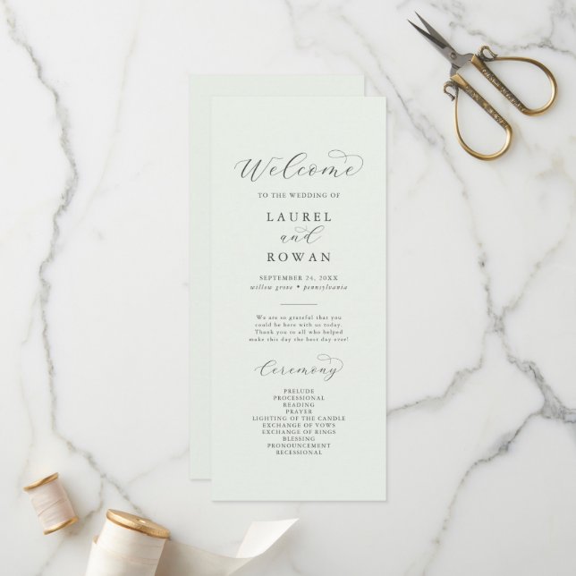 Programa de Casamento Coordenado da Verdade Elegan (Frente/Verso In Situ)