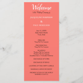 Programa de Casamento Coral