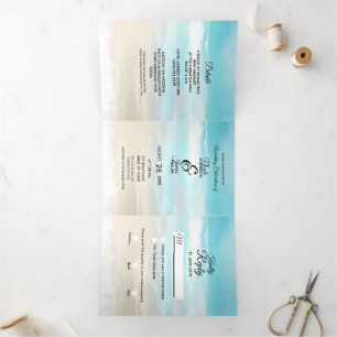 Programa de Casamento Costeiro de Praia Triplo