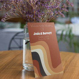 Programa de Casamento da Boêmia Laranja Queimada d