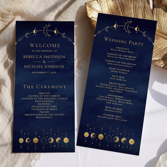 Programa de Casamento da Lua do Crescente Dourado  (Criador carregado)