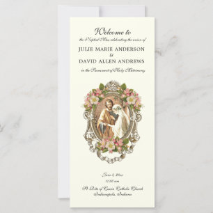 Programa de Casamento da Missa Latina Católica Ele
