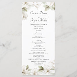 Programa de Casamento da primavera da Magnolia Blo