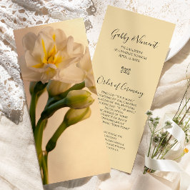 Programa de Casamento da primavera de Daffodils Du