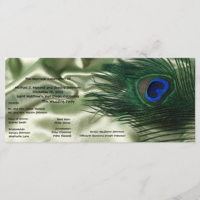 Programa de Casamento da Vida Útil da Apple Verde (Frente)
