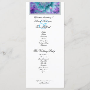 Programa de Casamento de Acentos de Dália Azul e R