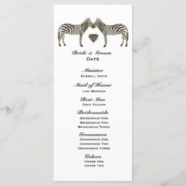 Programa de Casamento de Amor de Zebra