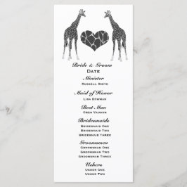 Programa de Casamento de Amor entre Giraffe