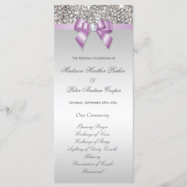 Programa de Casamento de Arcos Lilac Sequins Faux