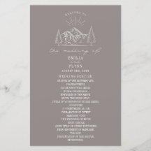 Programa de Casamento de Arte de Montanhas