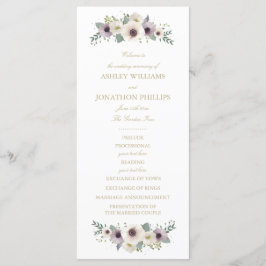 Programa de Casamento de Buquês Anemone