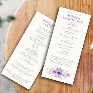 Programa de Casamento de Buquês Florais de na moda