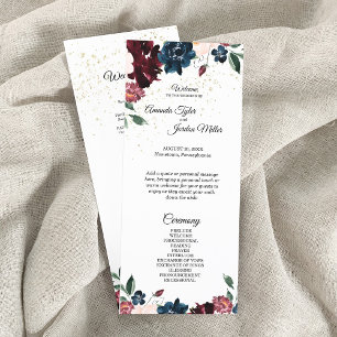 Programa de Casamento de Celebração de Verão
