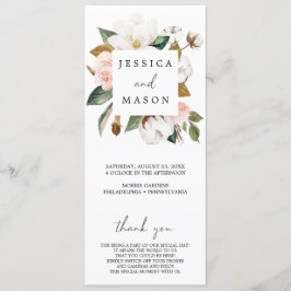 Programa de Casamento de Cerimônias de Magnolia Co