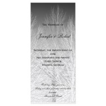 Programa de Casamento de Cinzas Brancas Negras