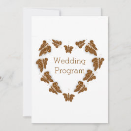 Programa de Casamento de Design de Borboletas de C