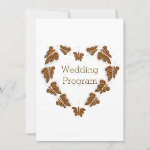Programa de Casamento de Design de Borboletas de C