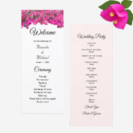 Programa de Casamento de Flores Lindas