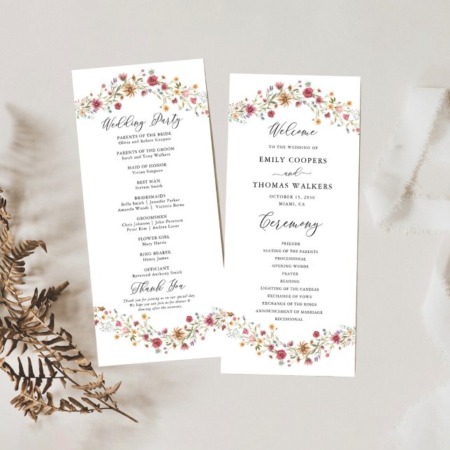 Programa de Casamento de Flores Selvagens (Criador carregado)