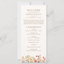 Programa de Casamento de Flores Selvagens de outon