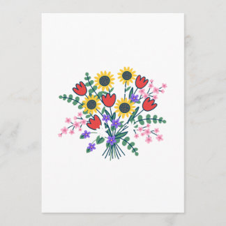 Programa de Casamento de Flores Silvestres em Aqua