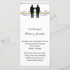 Programa de Casamento de Gay do Rainbow Elegance G