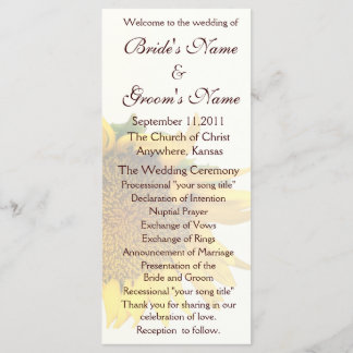 Programa de Casamento de Girassol 2