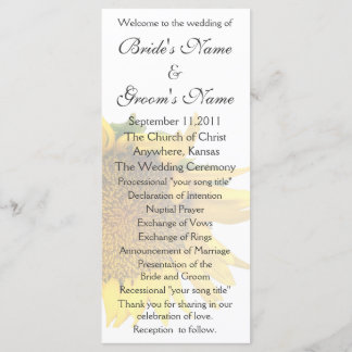 Programa de Casamento de Girassol 3