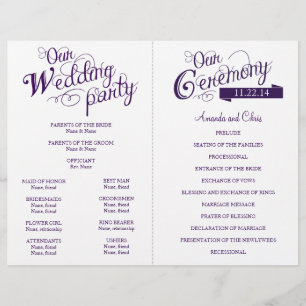 Programa de Casamento de Histórias de Amor Flyer-