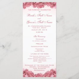 Programa de Casamento de Hydrangea Rosa