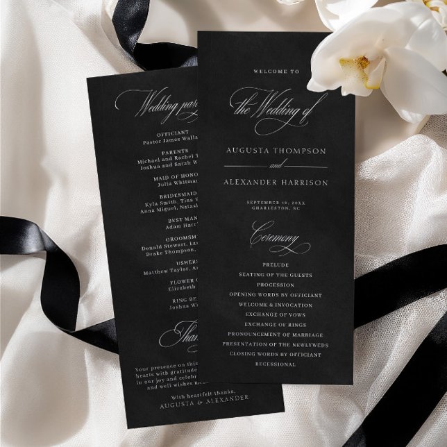 Programa de Casamento de Imitação de Textura em Ve (Black Velvet Texture Imitation Wedding Program)