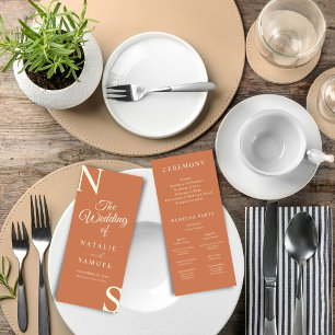 Programa de Casamento de Iniciais Minimalistas de