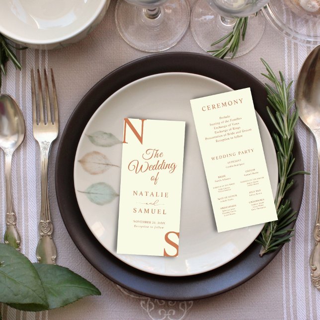 Programa de Casamento de Iniciais Minimalistas e N (Criador carregado)