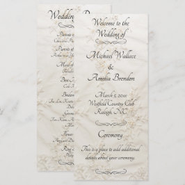 Programa de Casamento de Locais Bordados