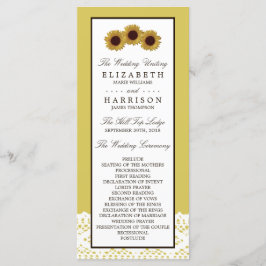 Programa de Casamento de Lugares e Girassóis