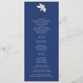 Programa de Casamento de Narciso Minimalista