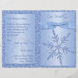 Programa de Casamento de Neve Azul com Neve