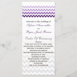 Programa de Casamento de Ombre, roxo, Mod chevron