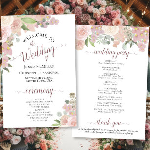 Programa de Casamento de Orçamento Floral para Aq