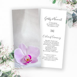 Programa de Casamento de Orquídea Rosa e Véu Bri