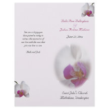 Programa de Casamento de Orquídeas Rosa