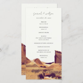 Programa de Casamento de Paisagem do Deserto de Bo