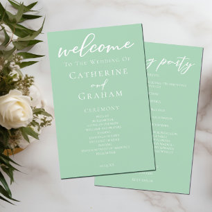 Programa de Casamento de primavera da Tipografia V